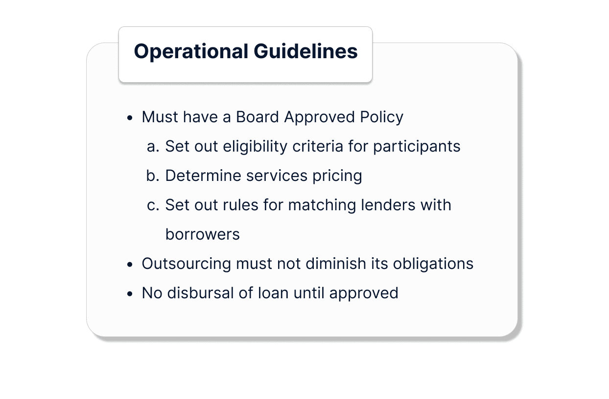 Operational Guidelines for P2P License